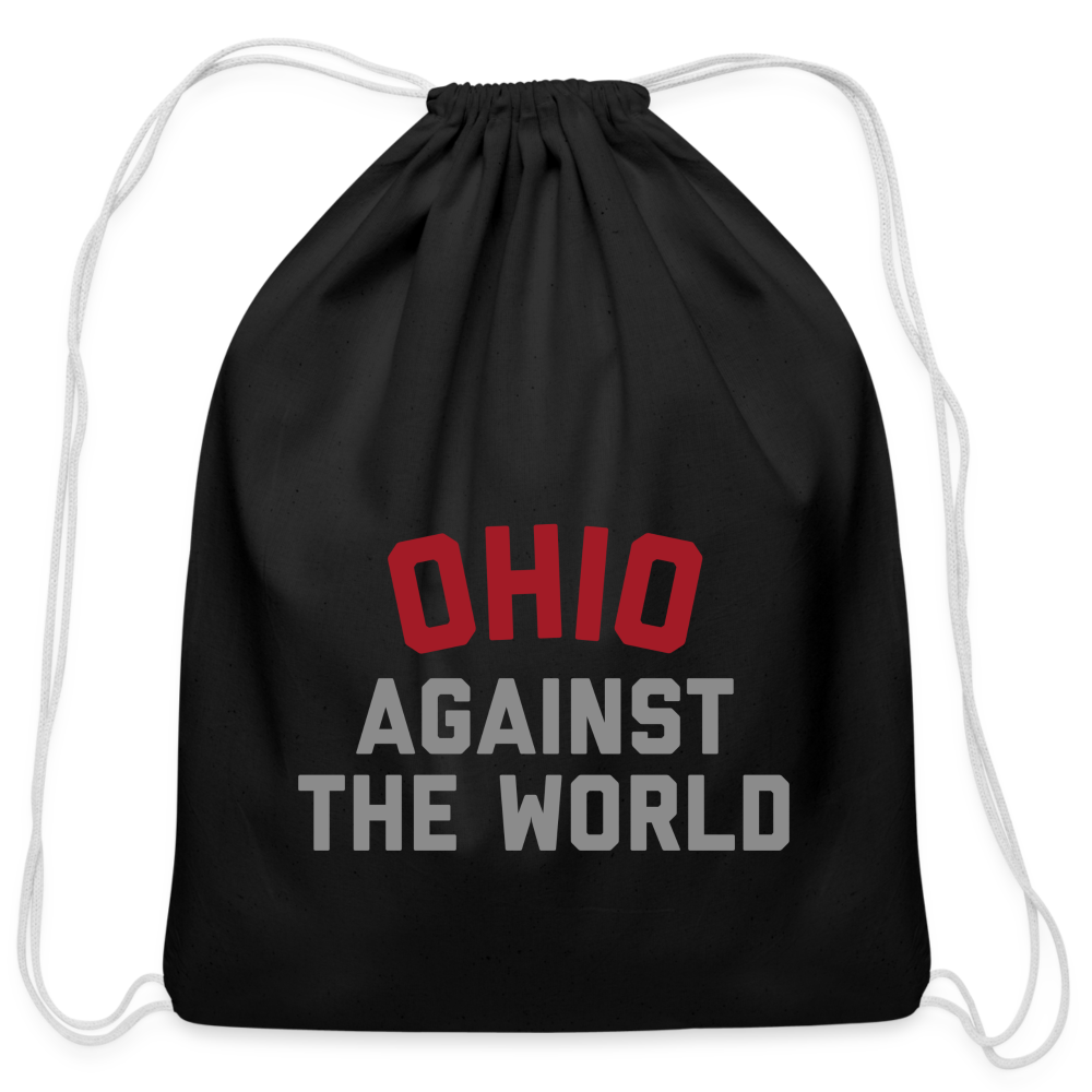 Ohio Against the World Cotton Drawstring Bag - black