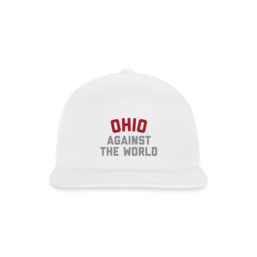 Ohio Against the World Snapback Baseball Cap - white