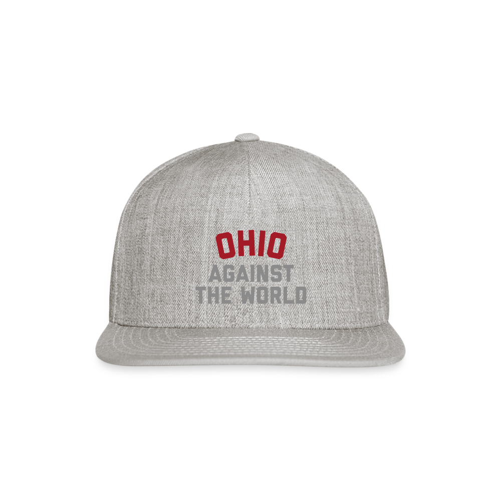 Ohio Against the World Snapback Baseball Cap - heather gray