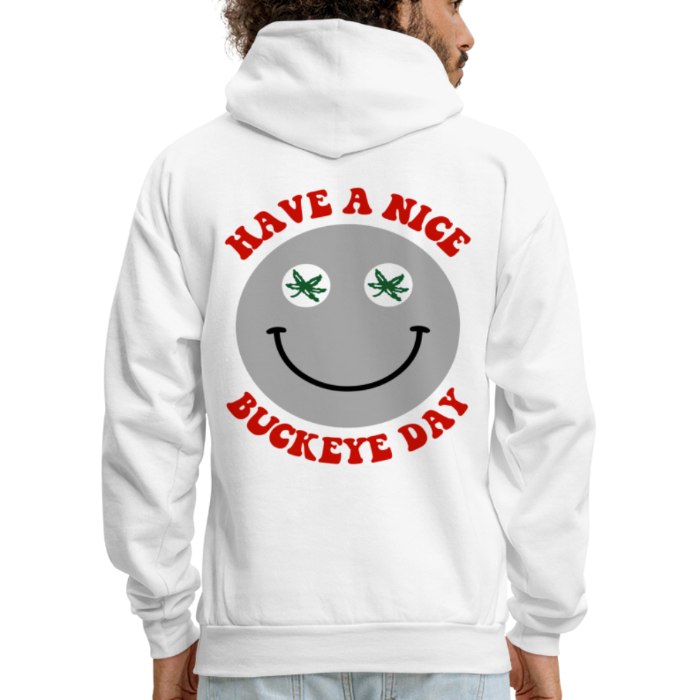 Have a Nice Buckeye Day Men's Hoodie - white