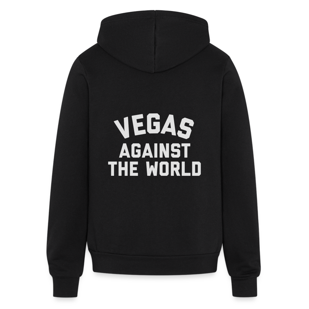 Vegas Against the World Bella + Canvas Unisex Full Zip Hoodie - black