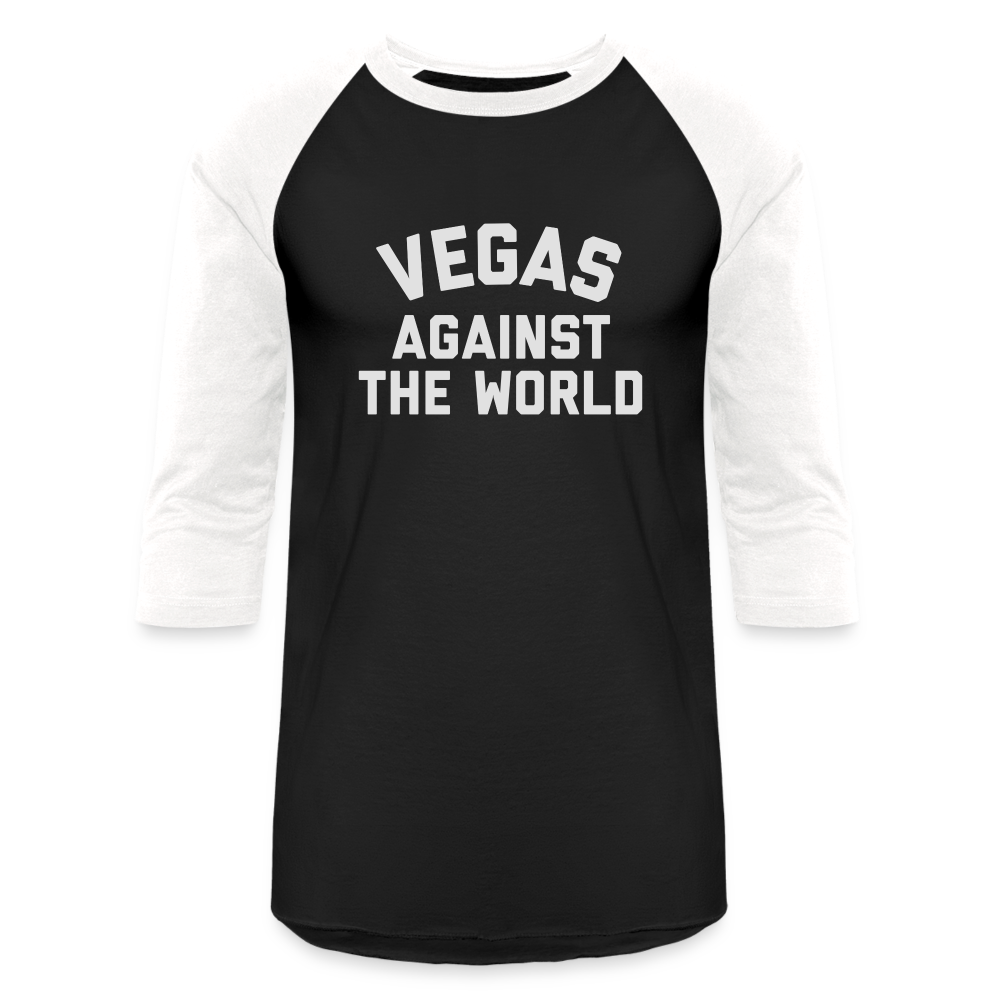 Vegas Against the World Baseball T-Shirt - black/white