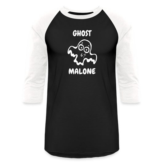 Ghost Malone Baseball T-Shirt - black/white