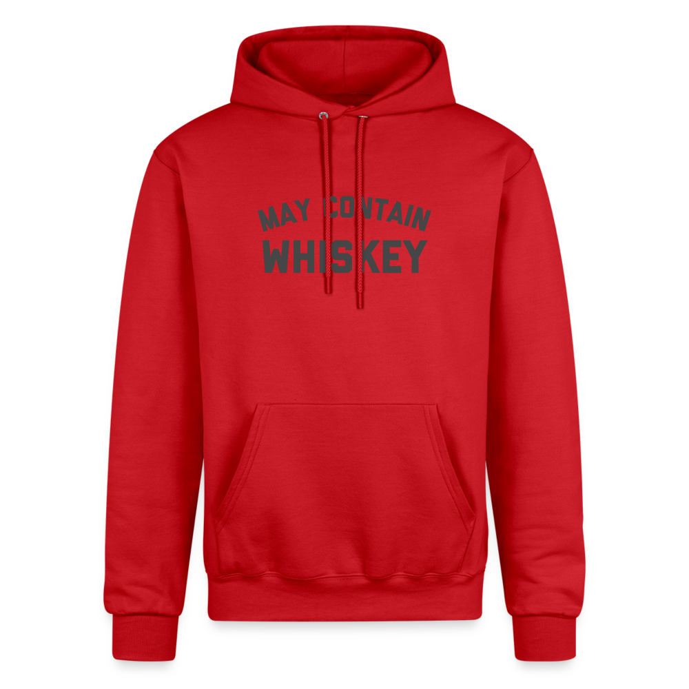 May Contain Whiskey Champion Unisex Powerblend Hoodie - Scarlet