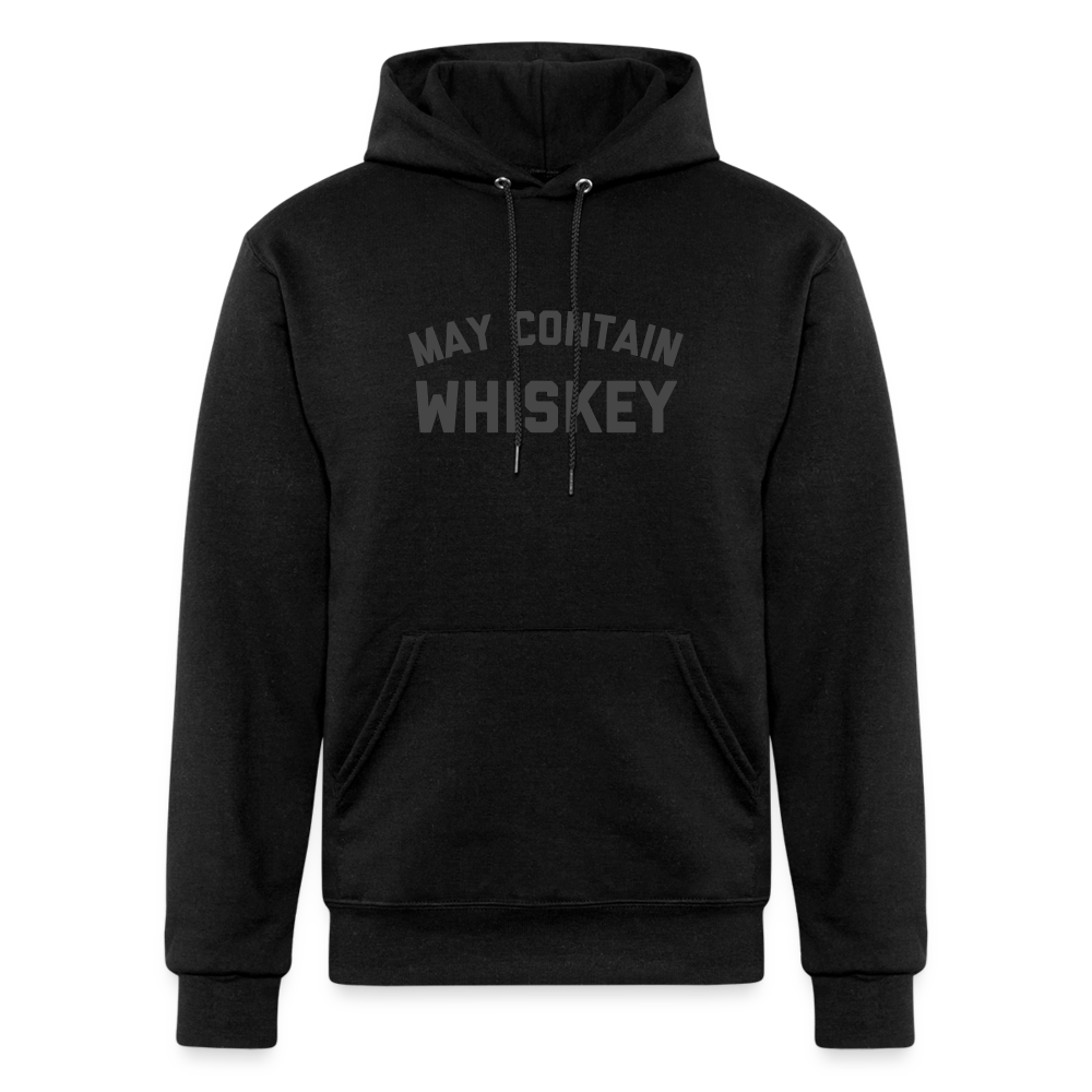 May Contain Whiskey Champion Unisex Powerblend Hoodie - black