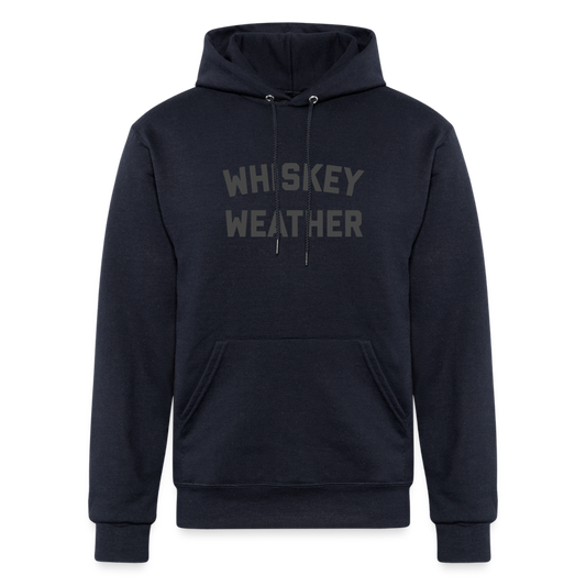 Whiskey Weather Champion Unisex Powerblend Hoodie - navy