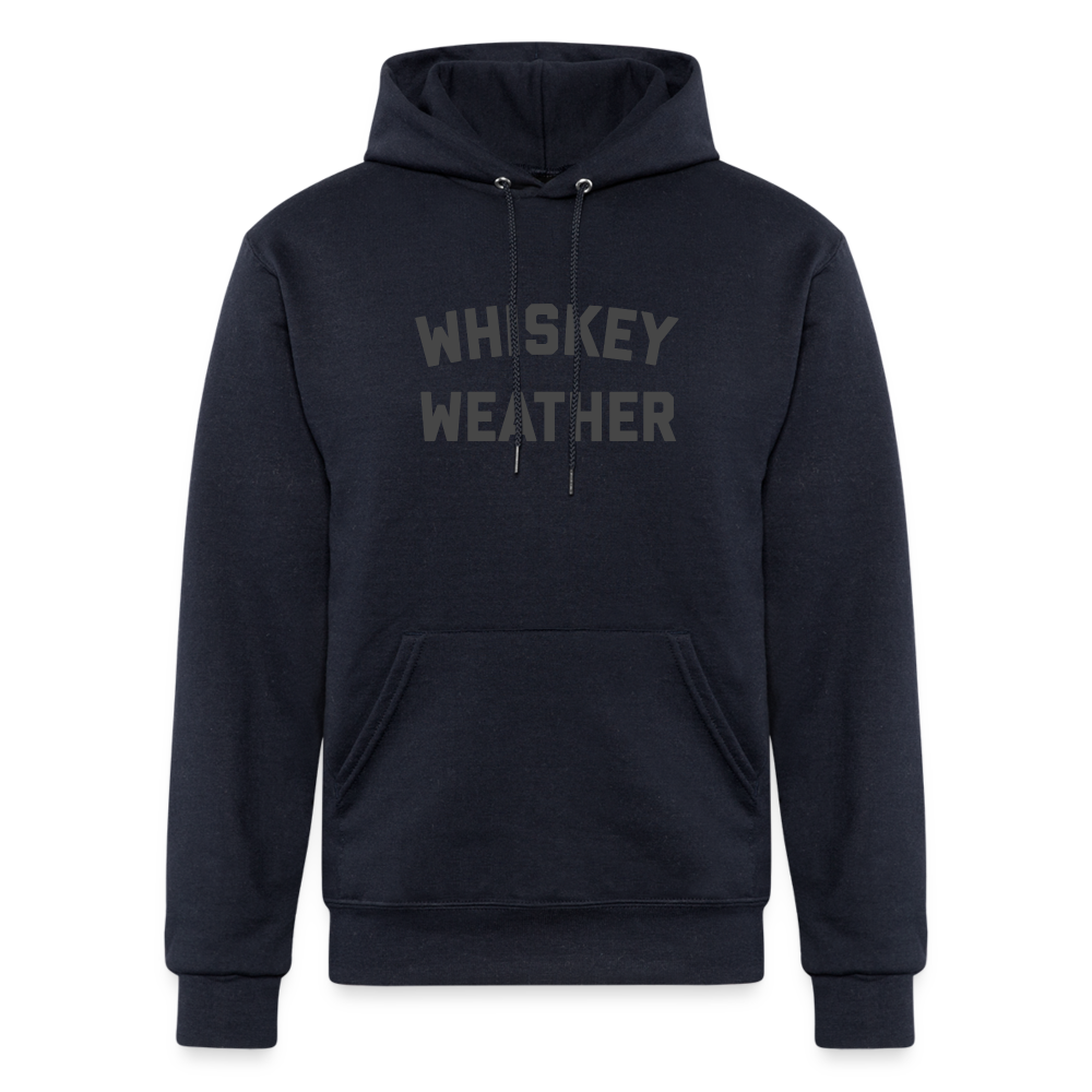 Whiskey Weather Champion Unisex Powerblend Hoodie - navy