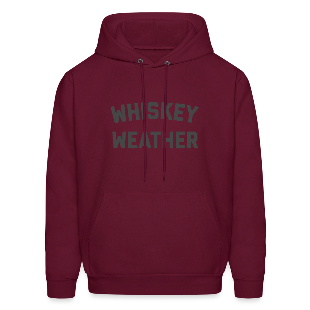 Whiskey Weather Men's Hoodie - burgundy