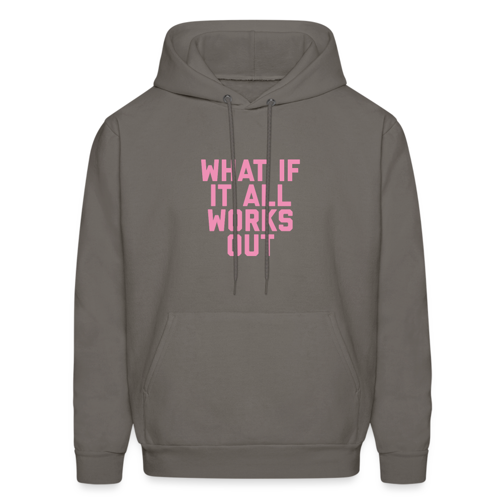 What if it All Works Out Men's Hoodie - asphalt gray