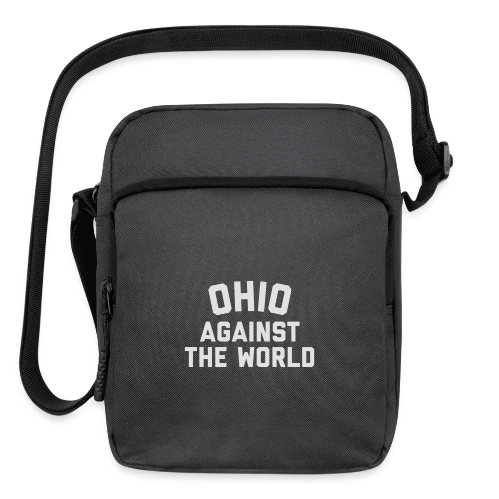 Ohio Against the World Upright Crossbody Bag - charcoal grey