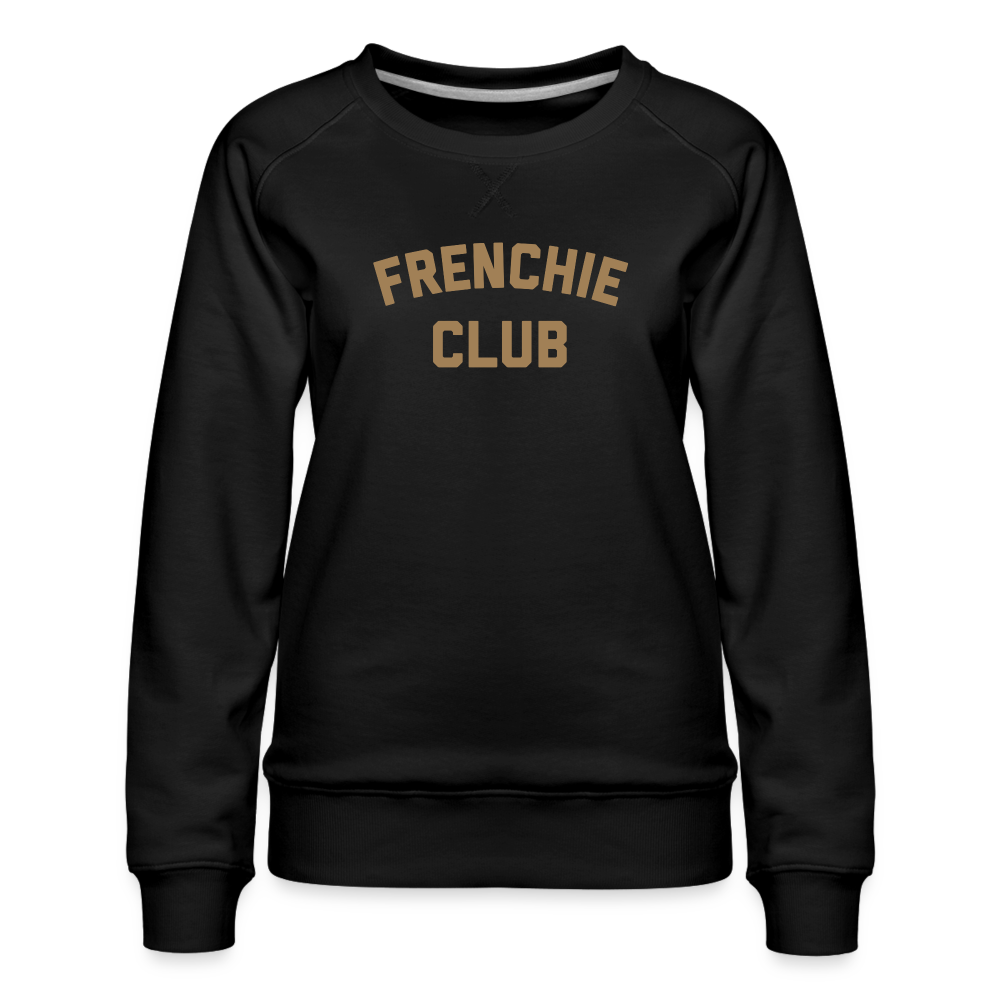 Frenchie Club Women’s Premium Sweatshirt - black