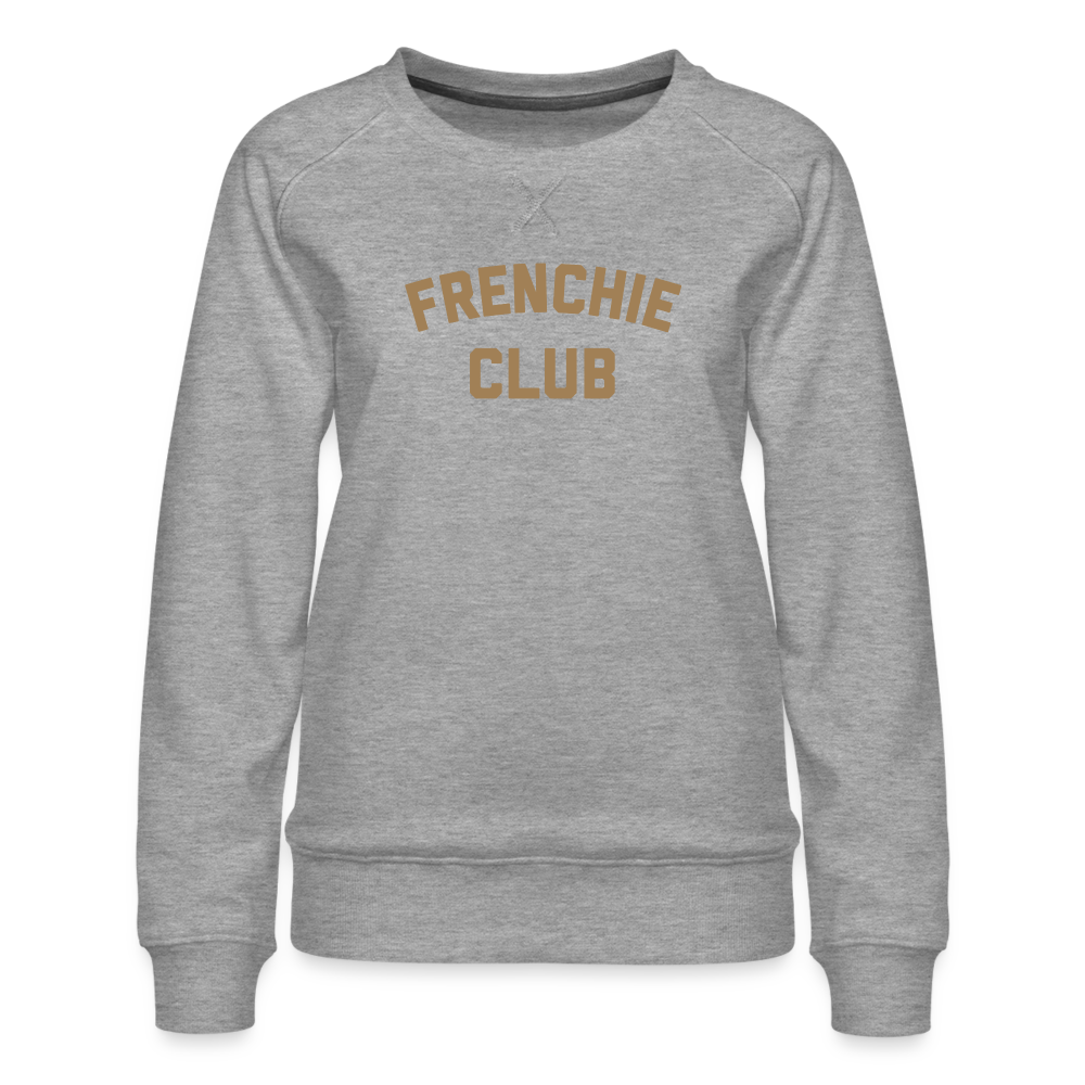 Frenchie Club Women’s Premium Sweatshirt - heather grey