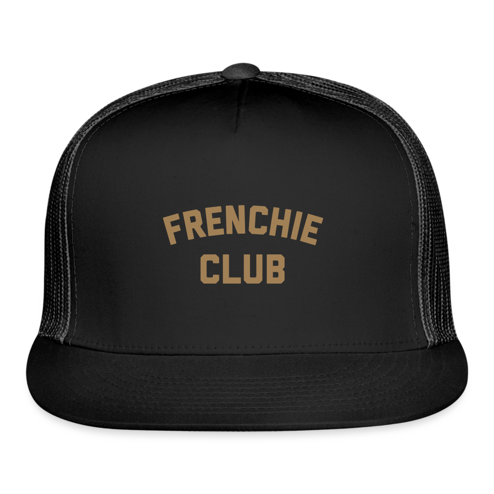 Frenchie Club Trucker Cap - black/black