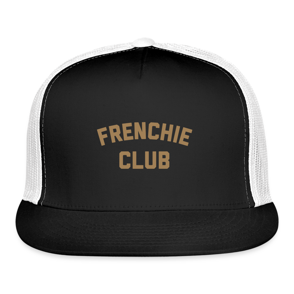 Frenchie Club Trucker Cap - black/white