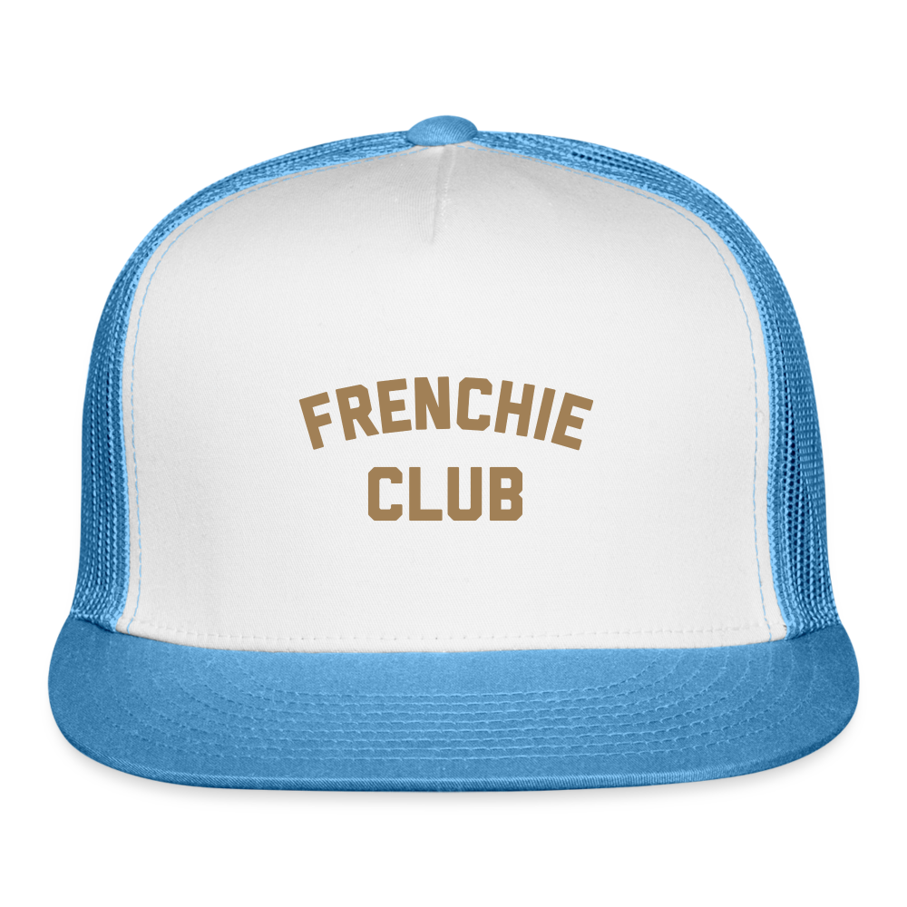 Frenchie Club Trucker Cap - white/blue