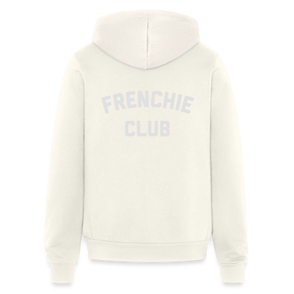 Frenchie Club Bella + Canvas Unisex Full Zip Hoodie - vintage white