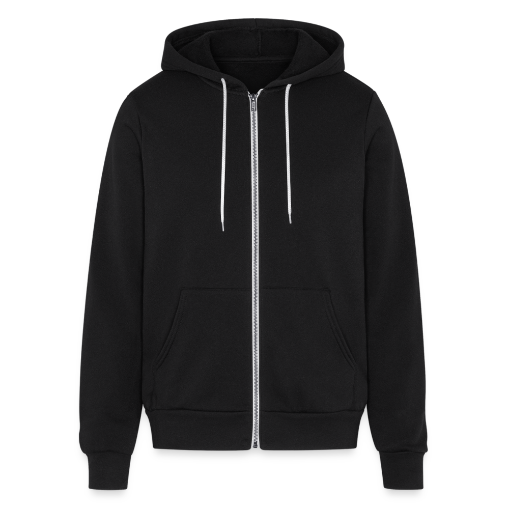 Frenchie Club Bella + Canvas Unisex Full Zip Hoodie - black