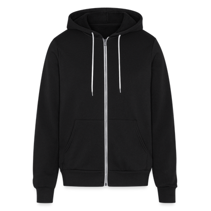Frenchie Club Bella + Canvas Unisex Full Zip Hoodie - black