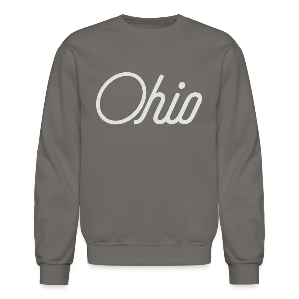 Ohio Script Crewneck Sweatshirt - asphalt gray