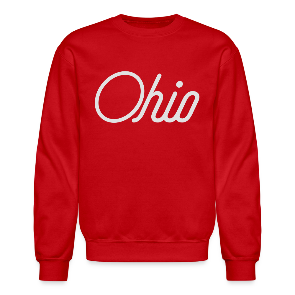 Ohio Script Crewneck Sweatshirt - red