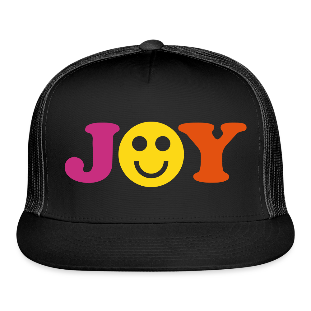 Joy Trucker Cap Velvet Print - black/black