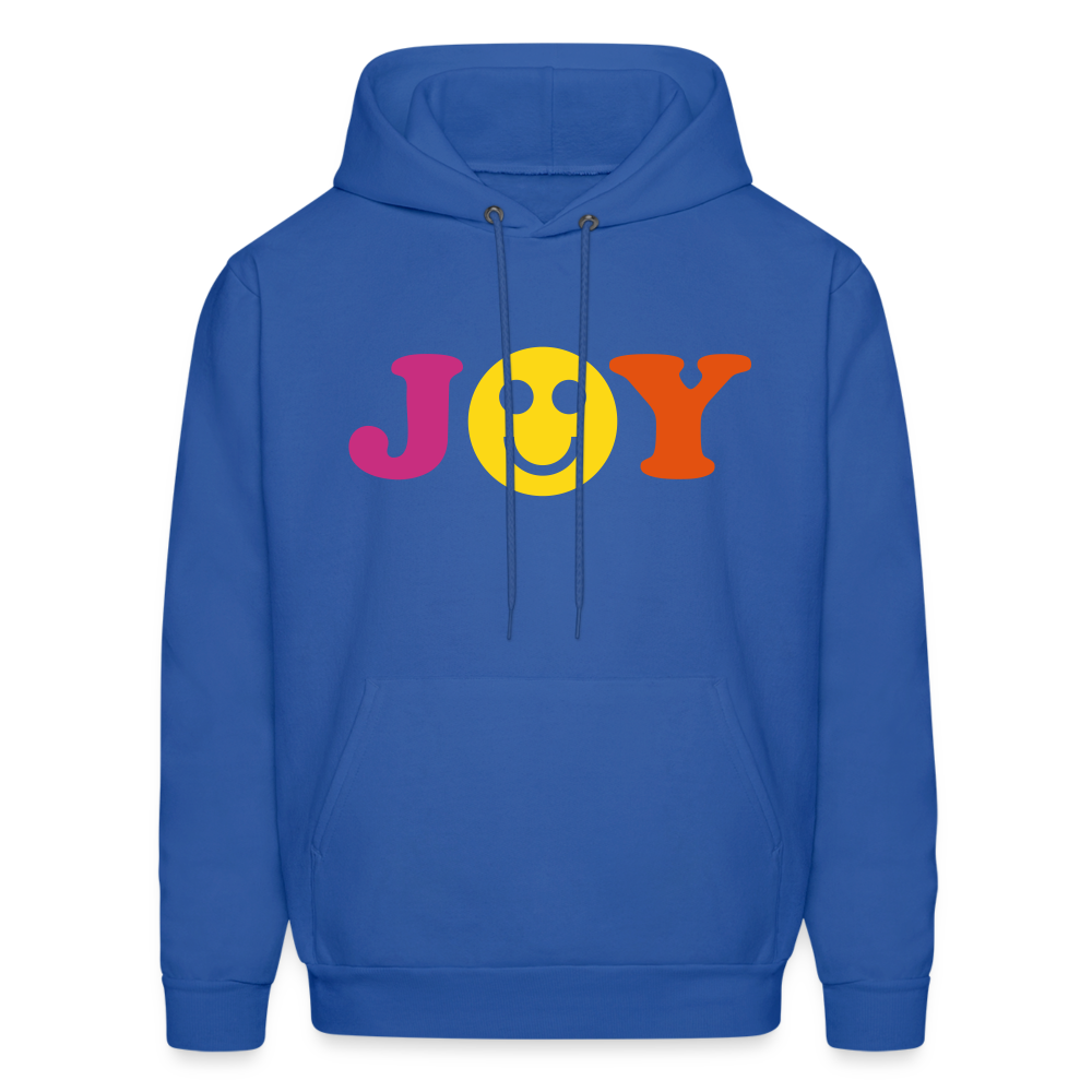 Joy Smiley Men's Hoodie - royal blue