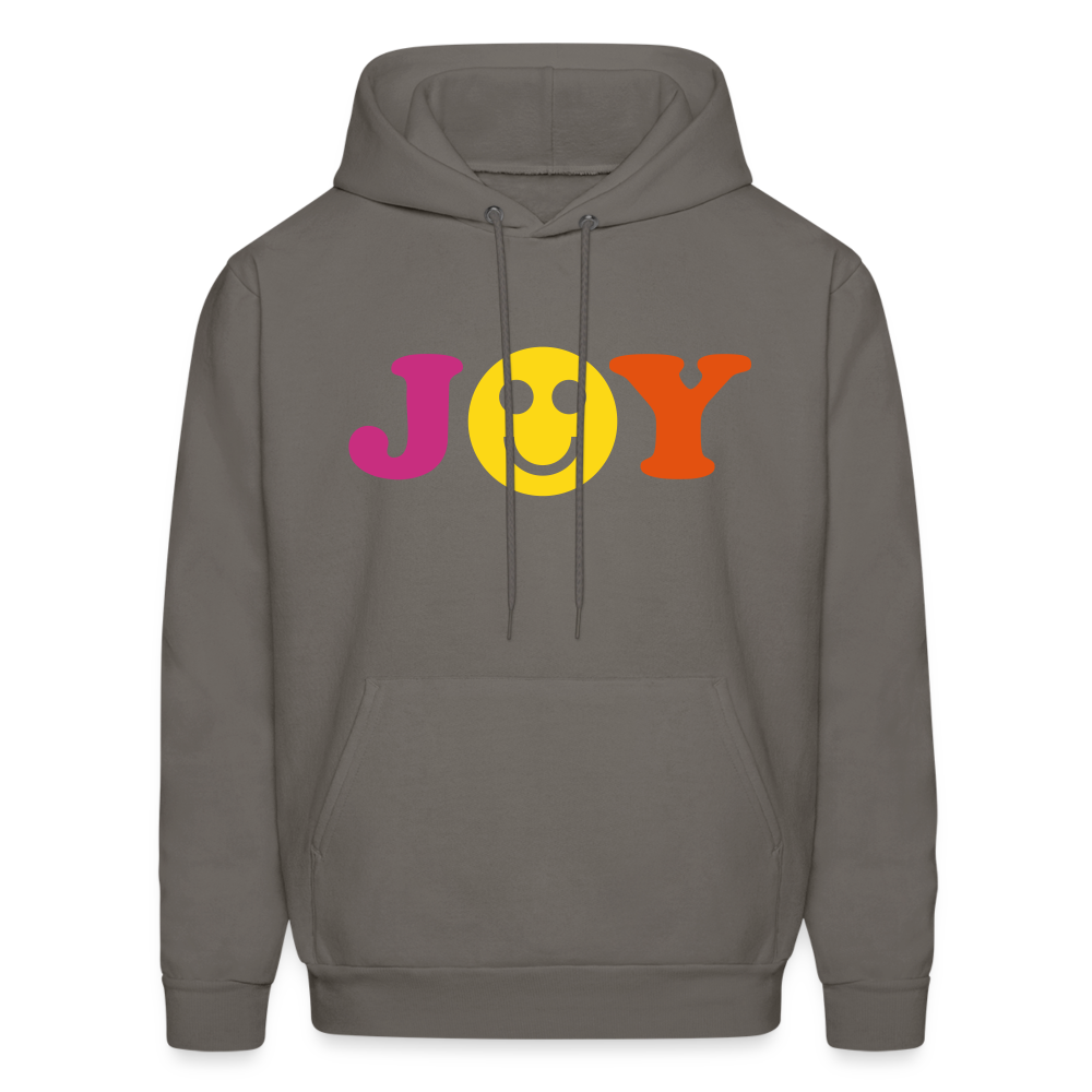 Joy Smiley Men's Hoodie - asphalt gray
