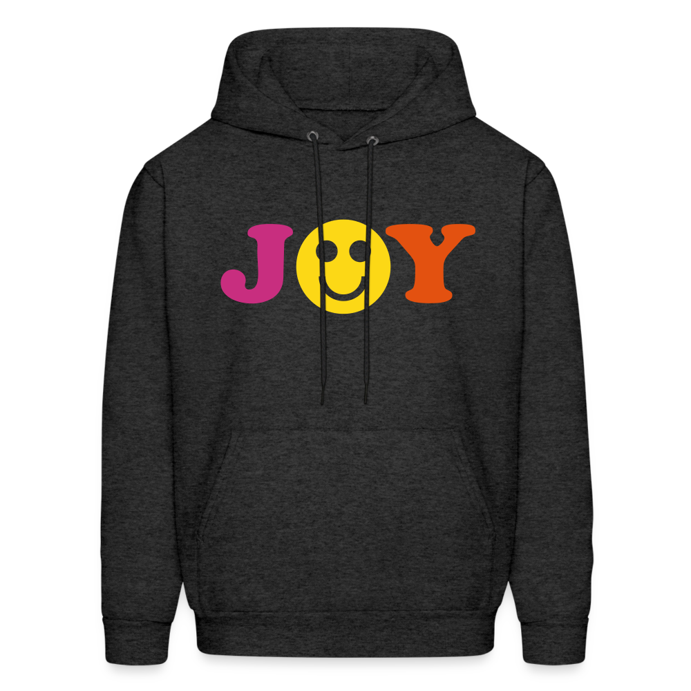 Joy Smiley Men's Hoodie - charcoal grey