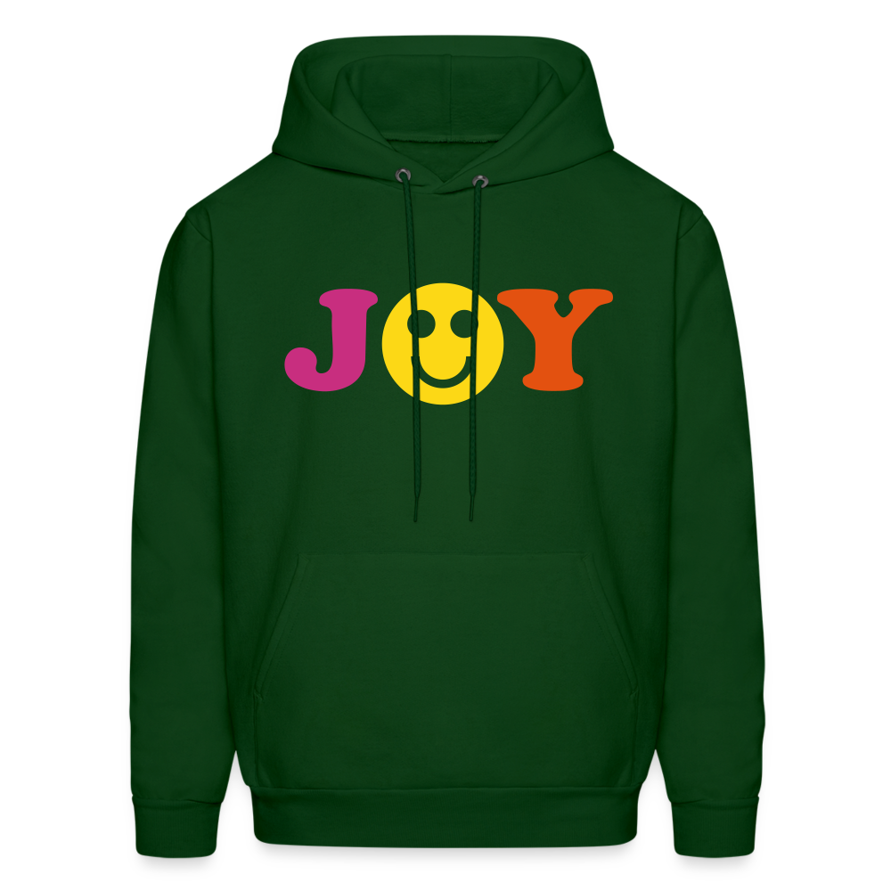 Joy Smiley Men's Hoodie - forest green