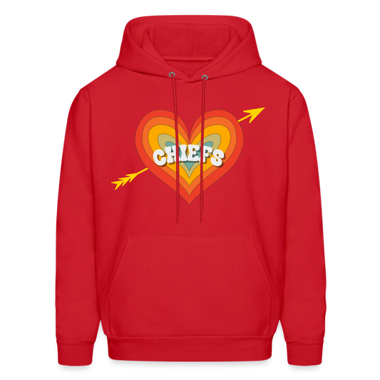 Chiefs Heart and Arrow Men's Hoodie - red