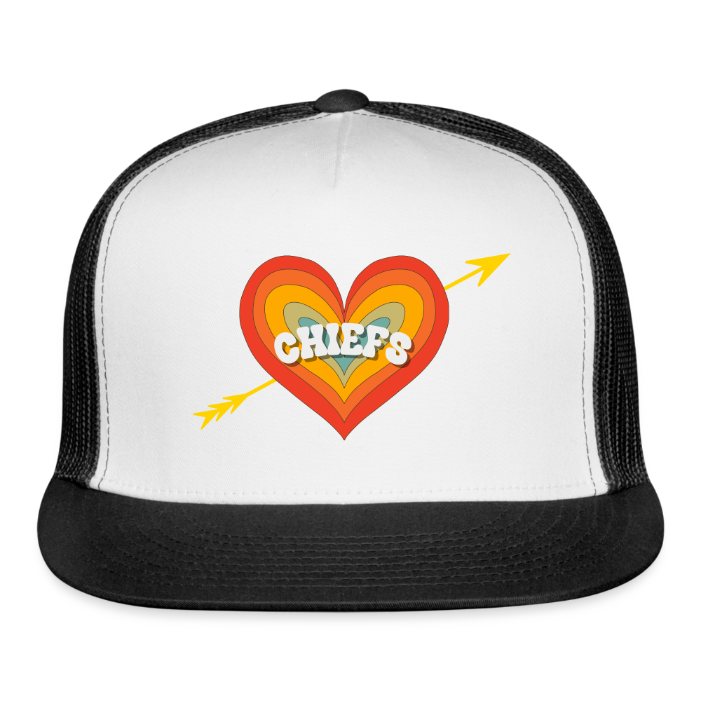Chiefs Heart and Arrow Trucker Cap - white/black