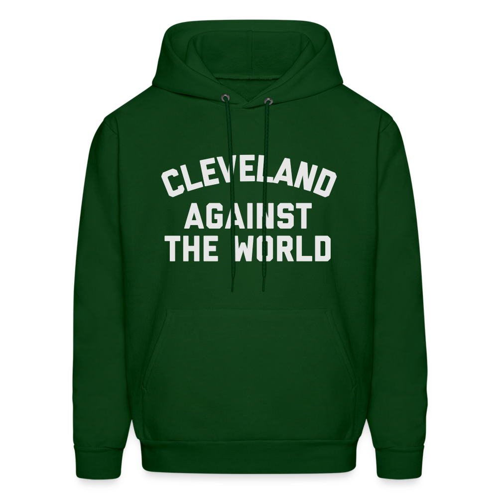 Cleveland Against the World Men's Hoodie - forest green