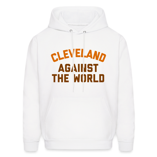 Cleveland Against the World Men's Hoodie - white