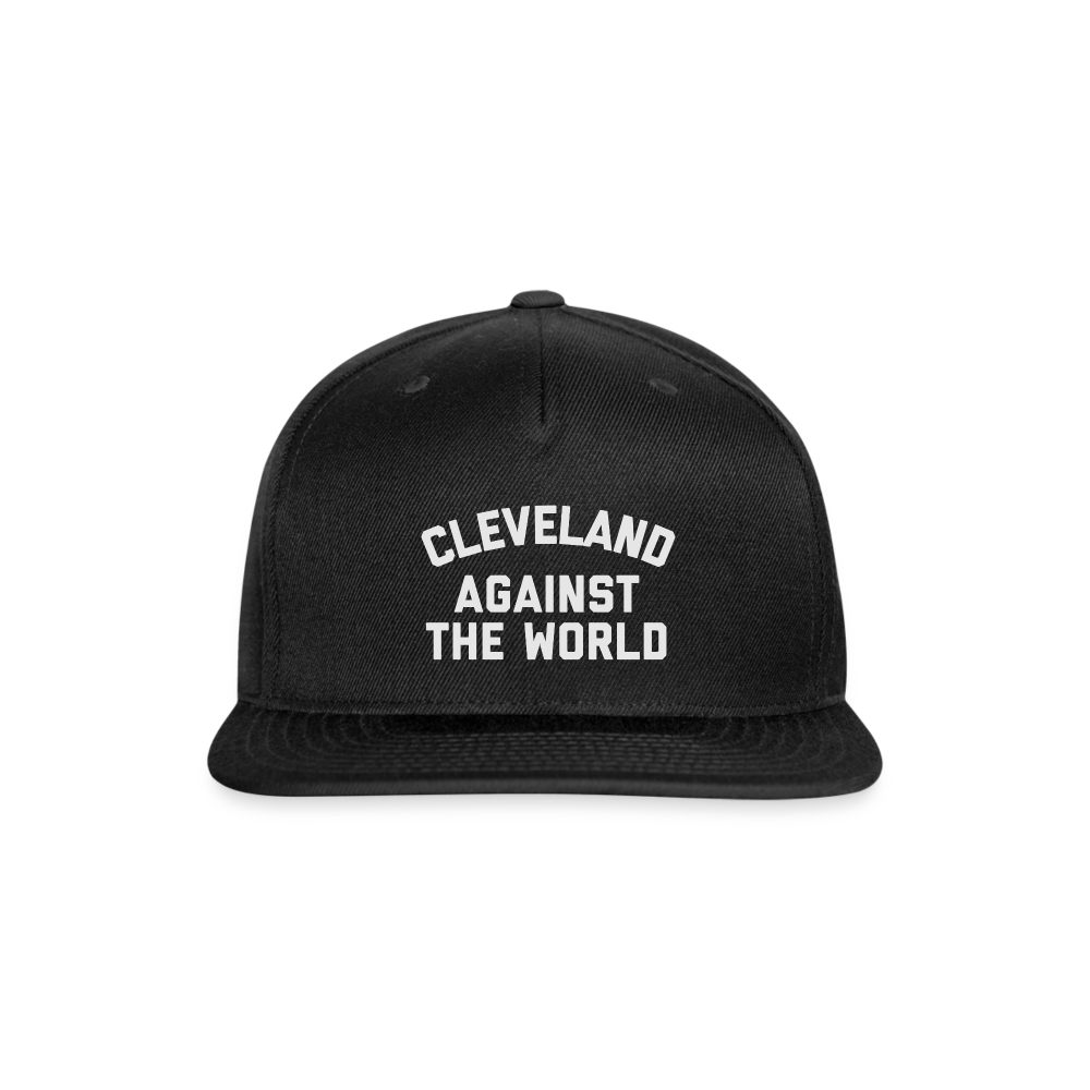 Cleveland Against the World Snapback Baseball Cap - black
