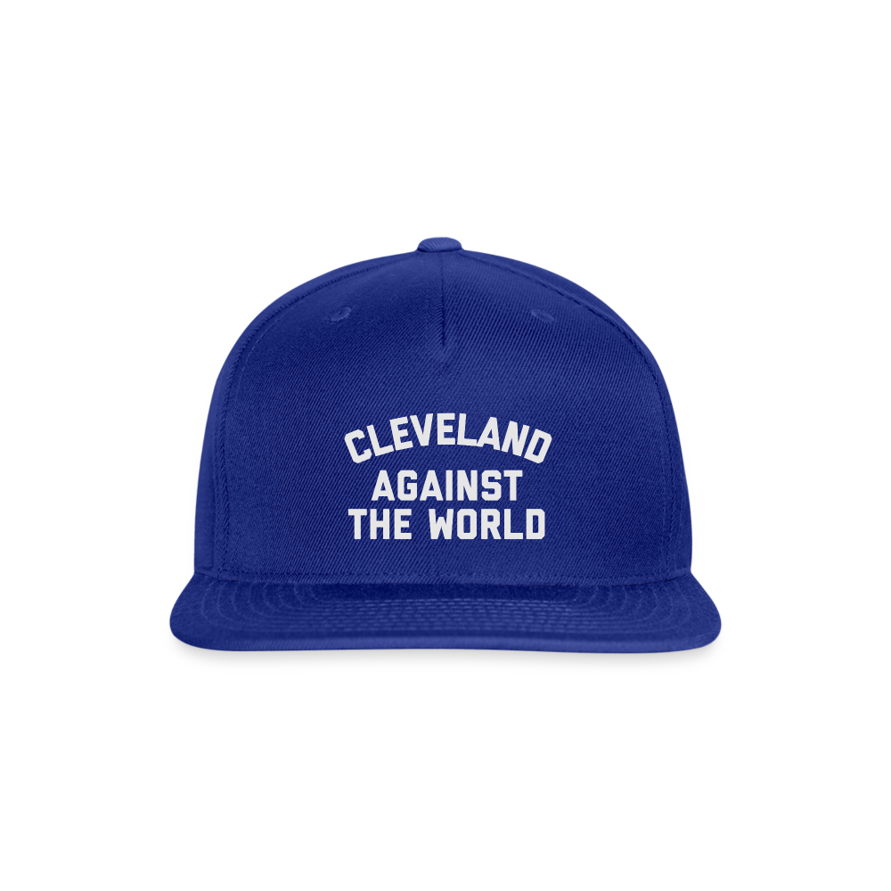 Cleveland Against the World Snapback Baseball Cap - royal blue