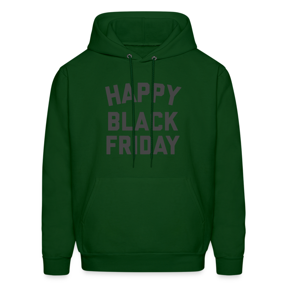 Happy Black Friday Men's Hoodie - forest green