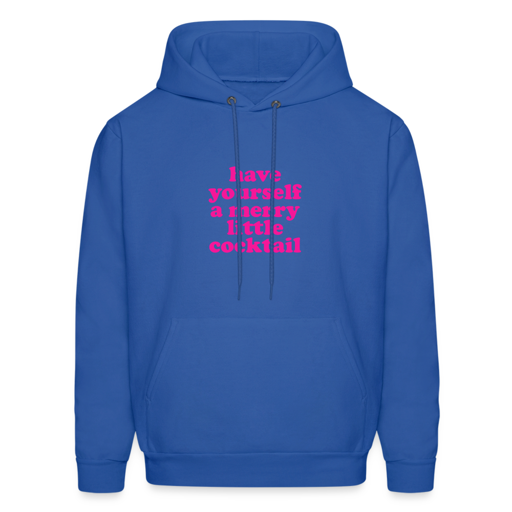 Have Yourself a Merry Little Cocktail Men's Hoodie - royal blue