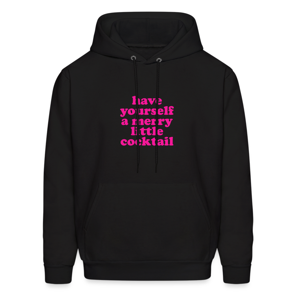 Have Yourself a Merry Little Cocktail Men's Hoodie - black
