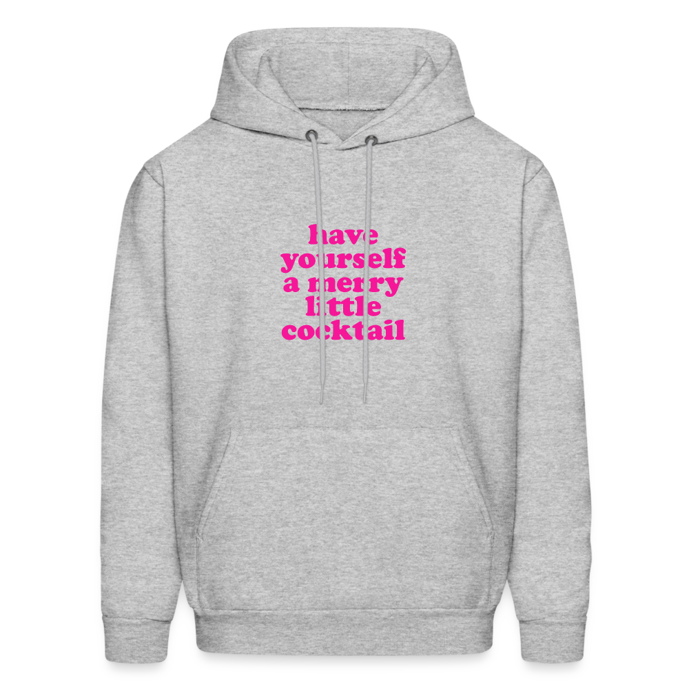 Have Yourself a Merry Little Cocktail Men's Hoodie - heather gray