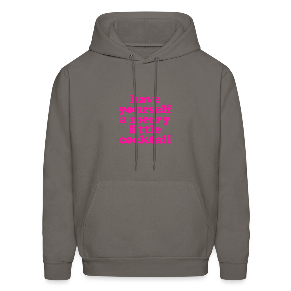 Have Yourself a Merry Little Cocktail Men's Hoodie - asphalt gray