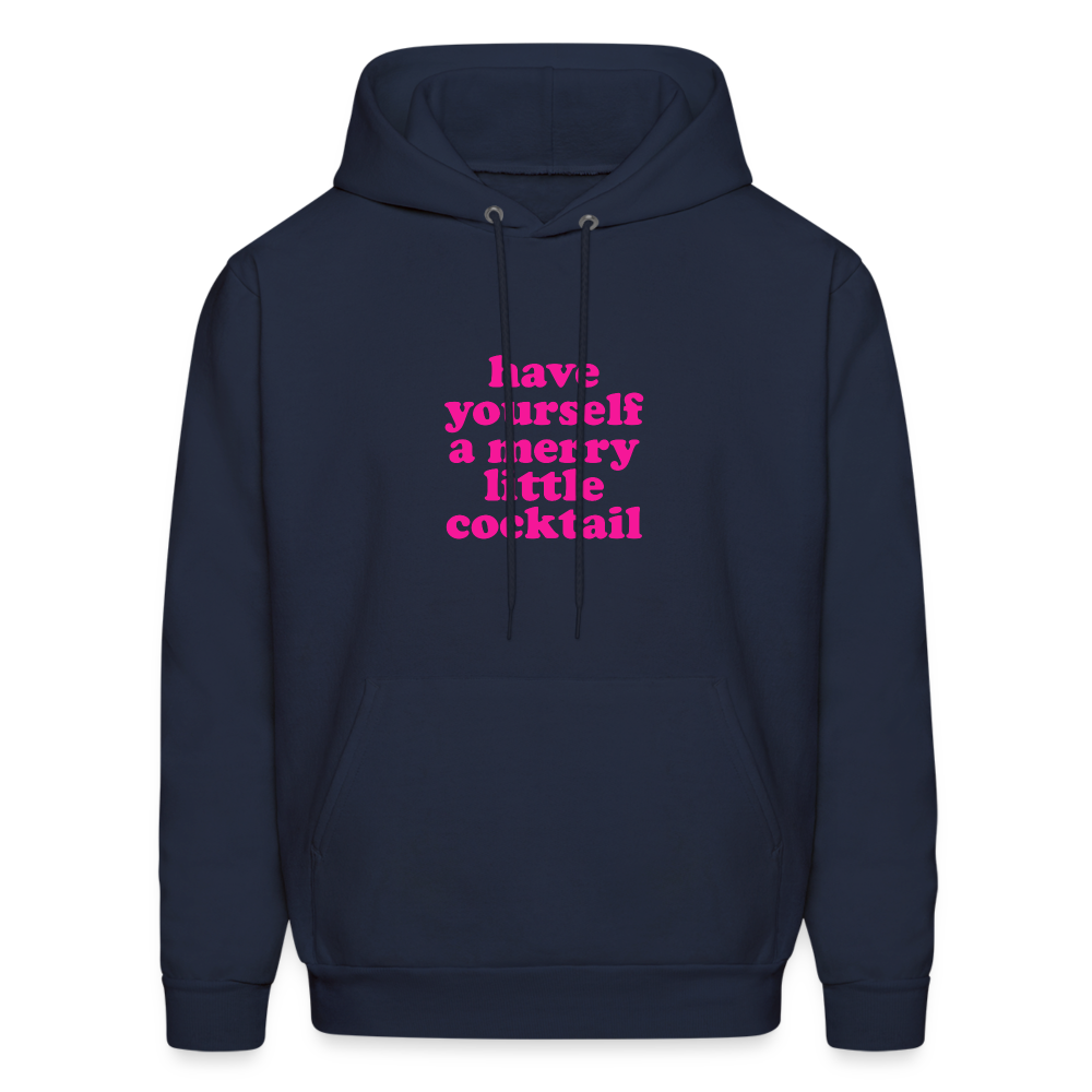Have Yourself a Merry Little Cocktail Men's Hoodie - navy