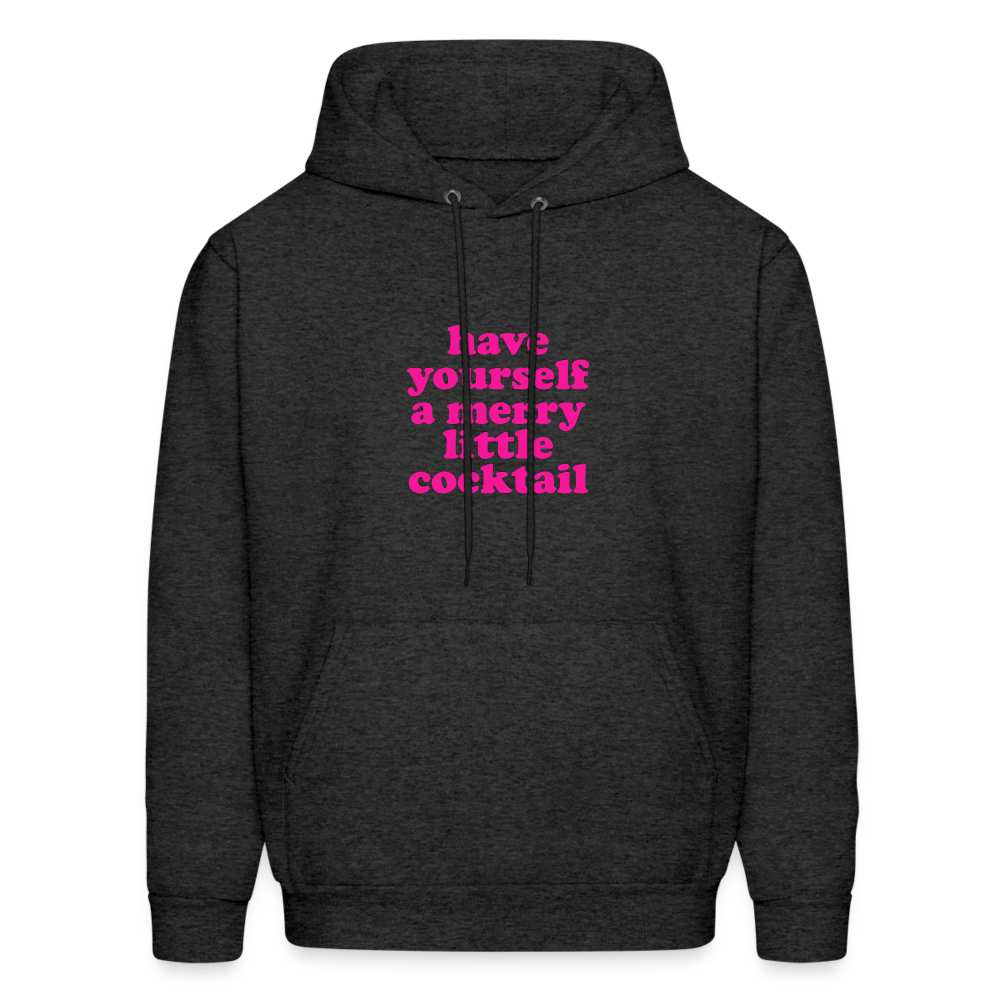 Have Yourself a Merry Little Cocktail Men's Hoodie - charcoal grey
