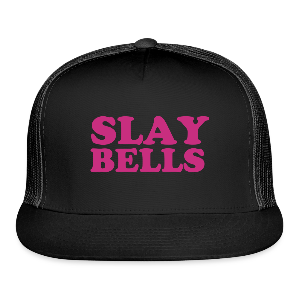 Slay Bells Trucker Cap Velvet Print - black/black