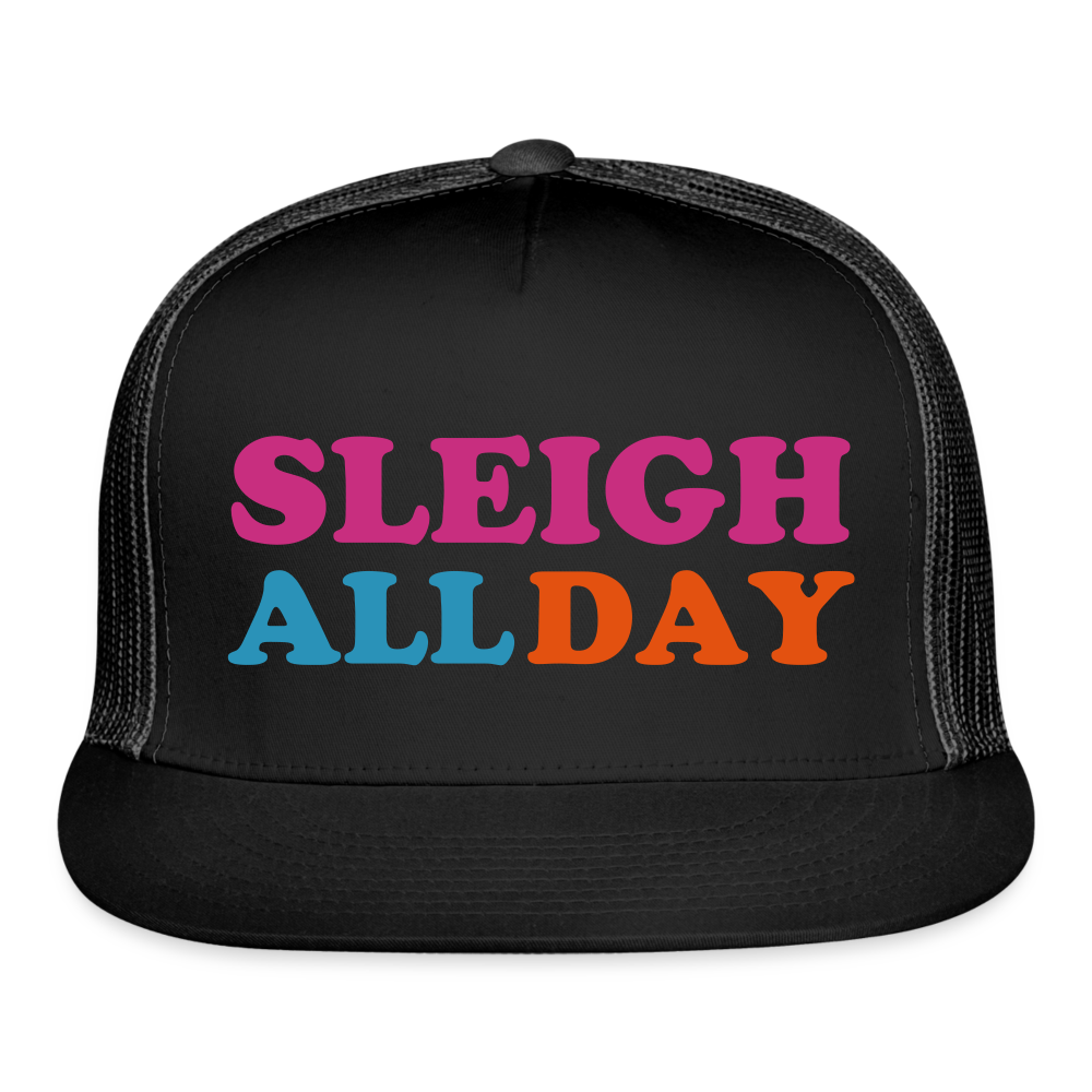 Sleigh All Day Trucker Cap - black/black