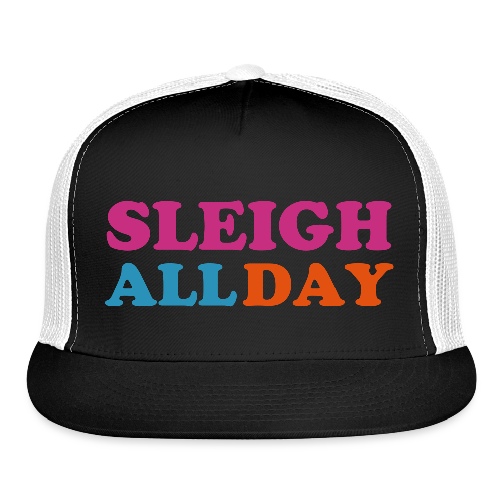 Sleigh All Day Trucker Cap - black/white