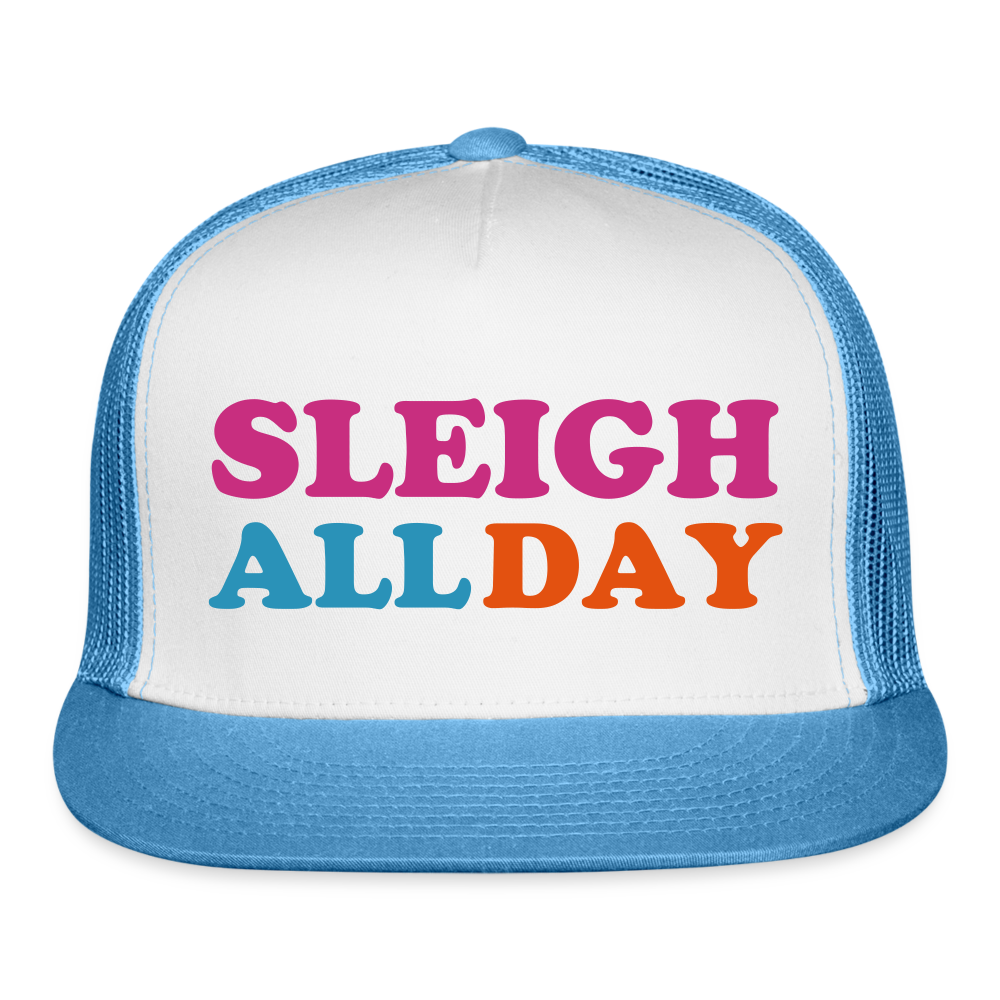 Sleigh All Day Trucker Cap - white/blue