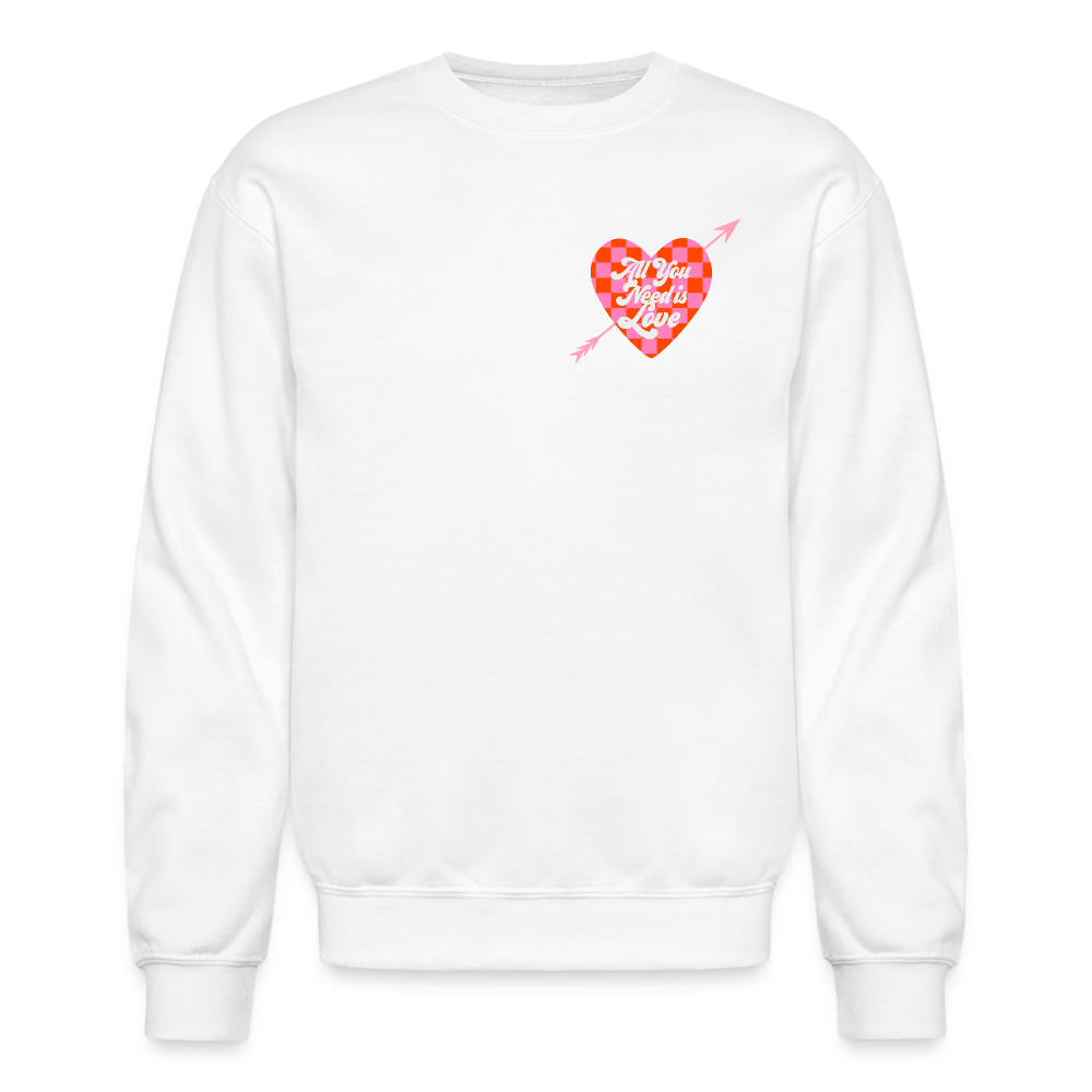 All You Need is Love Crewneck Sweatshirt - white