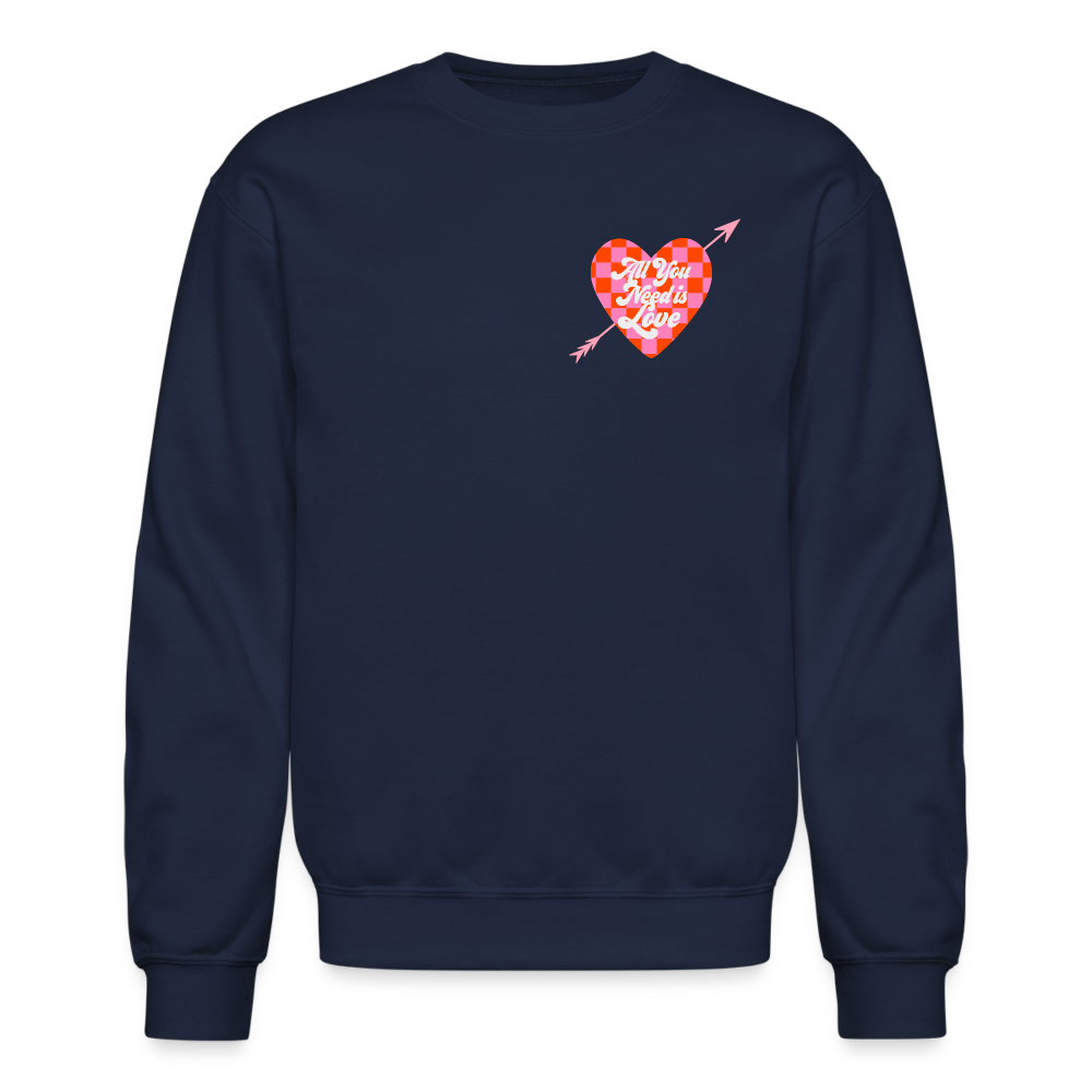 All You Need is Love Crewneck Sweatshirt - navy
