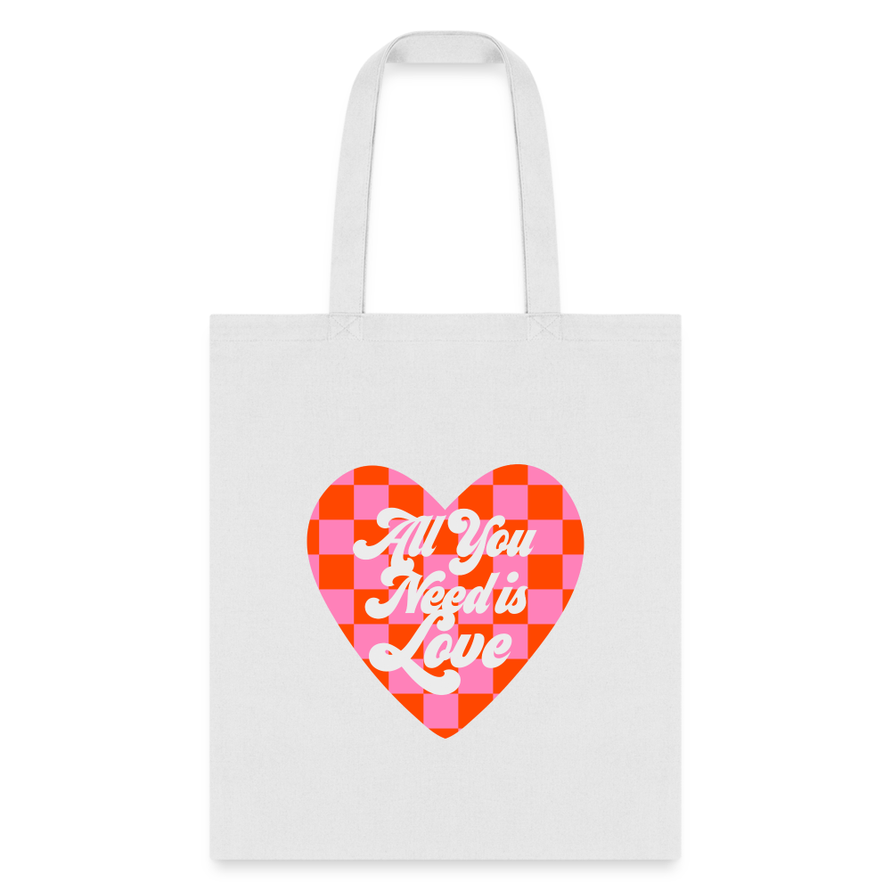 All You Need Is Love Tote Bag - white
