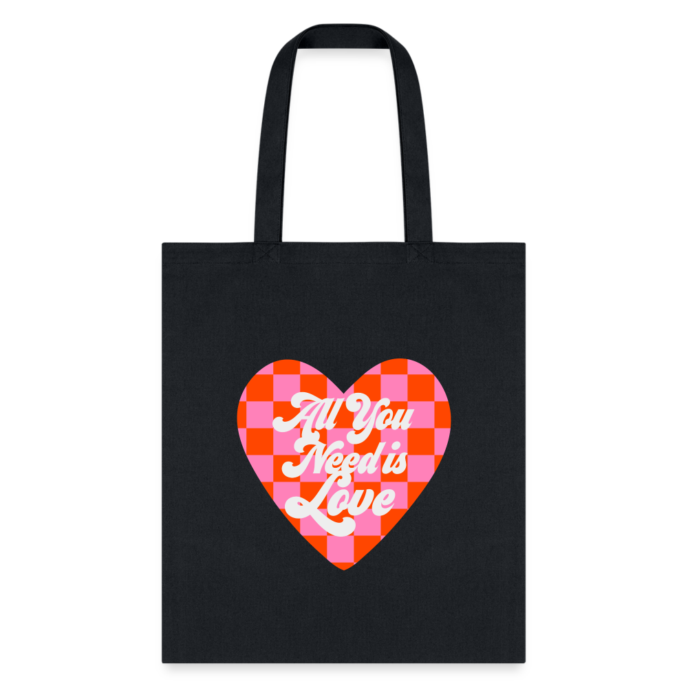 All You Need Is Love Tote Bag - black